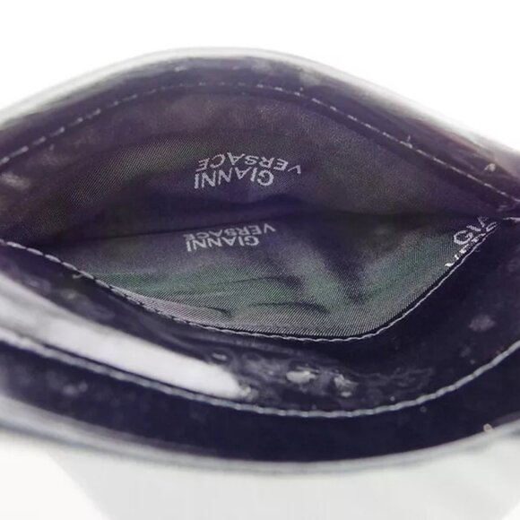 VERSACE Commuter Pass Nylon x Enamel Leather Authentic Used - Picture 7 of 9